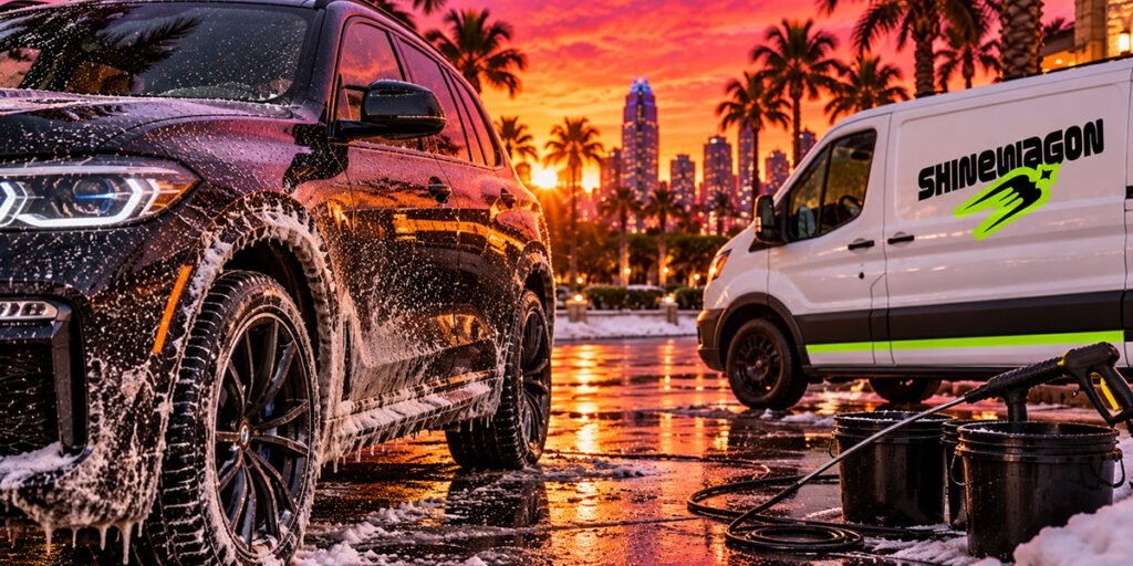Winter Road Brine in Charlotte: How It Damages Your Car and How to Wash It Off