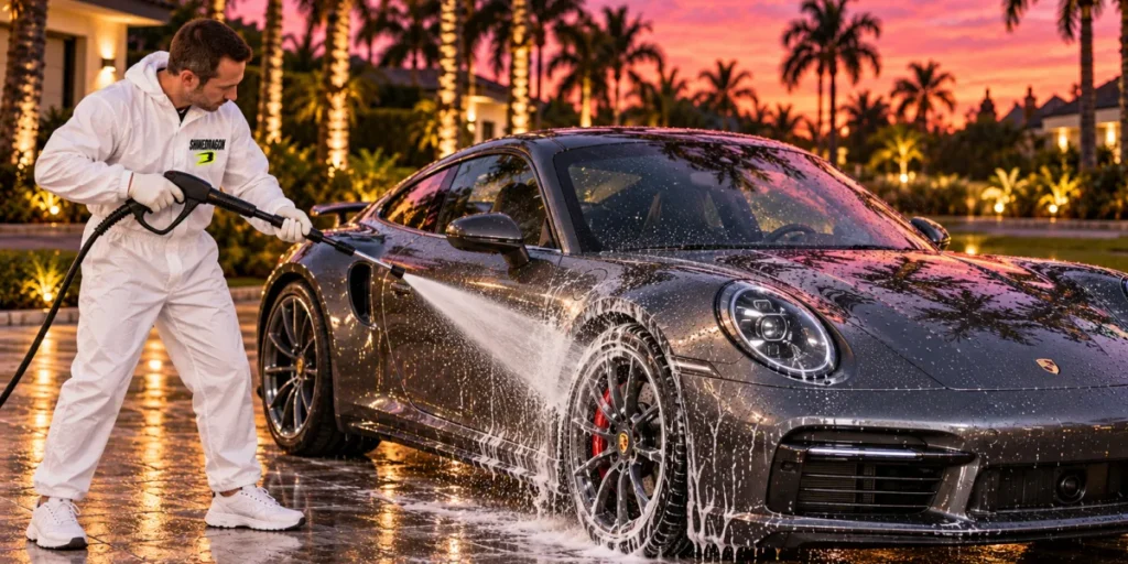 Winter Road Brine in Charlotte: How It Damages Your Car and How to Wash It Off